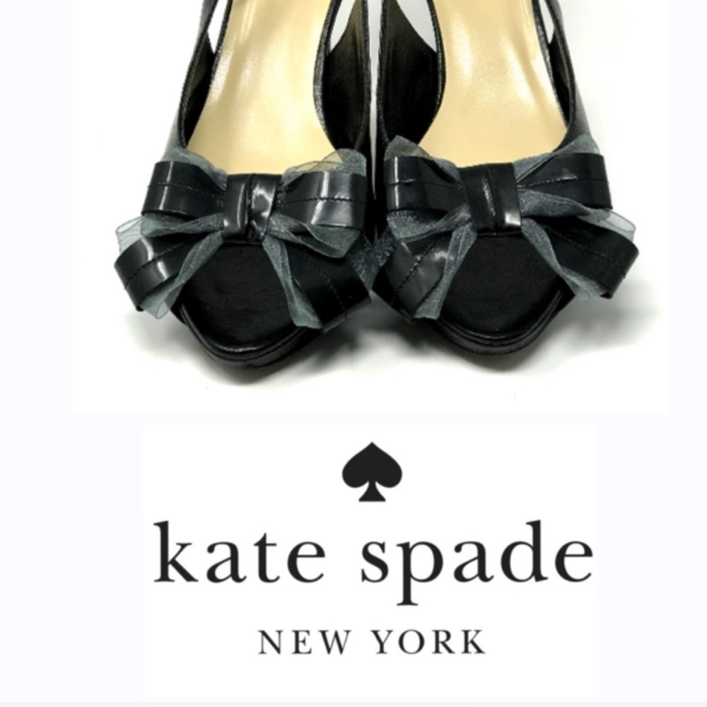 ♠️KATE SPADE ♠️ 🎀Sling-Back Bow Heels🎀 - Picture 3 of 7